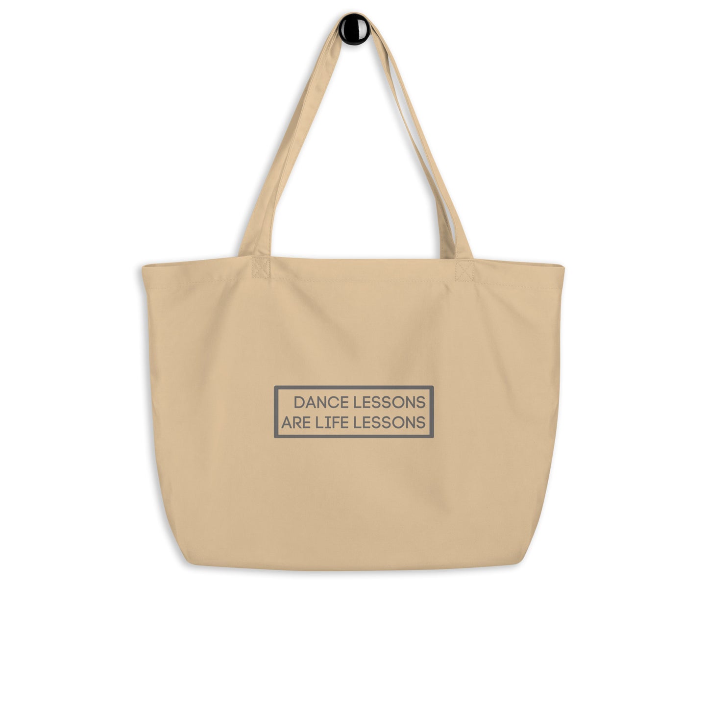 Dance Lessons Large Organic Tote Bag